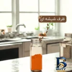 نمای کناری ست ادویه ۴ پارچه گلدن استار مدل 446 به همراه استند پروفایل و ساختار