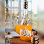 نمای کناری بطری آب شیشه ای ام وی اچ گلس اند پلاستیکس مدل Good Life پروفایل و ساختار
