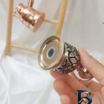 نمای کناری نمکدان مسی مدل قلم زنی کد ZH۴۴۷.۱ اصل پروفایل و ساختار