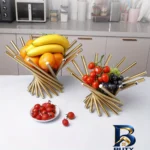 نمای کناری سبد میوه مدل مارپیچ کد A۰۰۱ اصل پروفایل و ساختار