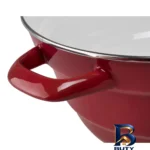 نمای کناری قابلمه بخارپز KF27 با طراحی زیبا و کارآمد پروفایل و ساختار