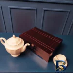 نمای کناری جعبه دمنوش مدل یاس با طراحی زیبا پروفایل و ساختار
