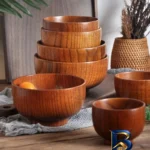 نمای کناری کاسه مدل چوبی عناب D۱۱.۵ بسته شش عددی اصل پروفایل و ساختار