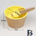 نمای کناری بستنی خوری مدل میراکل بسته ۲ عددی پروفایل و ساختار