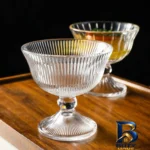 نمای کناری بستنی خوری پایه دار طرح خطی مجموعه ۶ عددی پروفایل و ساختار