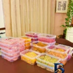 نمای کناری ظروف نگهدارنده مدل extra بسته ۳۰ عددی پروفایل و ساختار