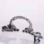 نمای کناری میوه خوری چینی مدل ۵۱۷ با دسته پوتر، قطر ۳۱cm، ارتفاع ظرف ۹cm، ارتفاع پایه ۳cm و قابلیت شست وشو در ماشین ظرفشویی ا