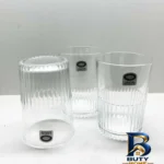 نمای کناری لیوان لیمون مدل شیاردار کد 350Ml بسته ۳ عددی پروفایل و ساختار