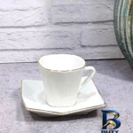 نمای کناری سرویس قهوه خوری ۱۲ پارچه ۶ نفره لمونژ مدل برلیانت پروفایل و ساختار