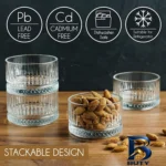 نمای کناری پیاله اترنال مدل گرد کد 1369n 3309-1 بسته شش عددی پروفایل و ساختار