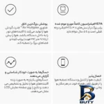 نمای در اتاق دستگاه تصفیه کننده هوا خانگی ۳ مرحله ای دایسون مدل Big+Quiet Formaldehyde BP۰۳ اصل سبک دیواری و مرجع اندازه