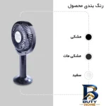 نمای در اتاق پنکه رومیزی تسکو مدل TFan 01 سبک دیواری و مرجع اندازه