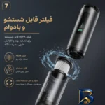 نمای در اتاق جارو شارژی و دمنده سویتو مدل ST-۶۶۹۹APlus اصل سبک دیواری و مرجع اندازه