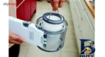 نمای کناری جارو شارژی دستی بلک اند دکر مدل PV۱۴۲۰ با باتری لیتیوم ۱۴.۴ ولت، ظرفیت مخزن ۰.۴۴ لیتر، فیلتر قابل شست وشو، دسته تا