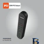 نمای در اتاق چندراهی برق پرودو مدل USB HUB با دو پورت PD سبک اتاق و مقیاس