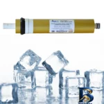 نمای کناری فیلتر ممبران دستگاه تصفیه آب آکوا پیورست مدل AP-GOLD 75G بسته ۲ عددی پروفایل جعبه و مهرکاری