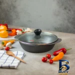 نمای کناری سرویس پخت و پز ۶ پارچه تکنو مدل پروانه پروفایل و ساختار