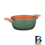 نمای کناری سرویس قابلمه و تابه گرانیت 5 پارچه عروس مدل فورج دلوین پروفایل و ساختار