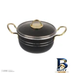نمای کناری سرویس قابلمه 6 پارچه مدل 077 با طراحی مناسب پروفایل و ساختار