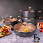 نمای کناری سرویس پخت و پز ۸ پارچه وون مدل بیسمارک پروفایل و ساختار