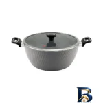 نمای کناری سرویس قابلمه و تابه گرانیت ۱۴ پارچه ام جی اس مدل ماینز پروفایل و ساختار