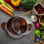 نمای کناری سرویس پخت و پز ۳ پارچه اویز مدل SW۲۲۲۲ اصل پروفایل و ساختار