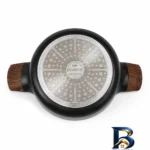 نمای کناری سرویس قابلمه و تابه گرانیتی ۱۵ پارچه دونار مدل Novara پروفایل و ساختار