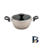 نمای کناری سرویس قابلمه و تابه گرانیت ۱۰ پارچه ام جی اس مدل ماینز فورج کد ۰۰۲ پروفایل و ساختار