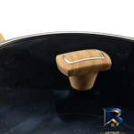 نمای کناری سرویس قابلمه و تابه گرانیت ۱۷ پارچه ام جی اس مدل گارنت پروفایل و ساختار