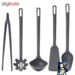 نمای جلو سرویس ۵ پارچه ملاقه و کفگیر ایکیا مدل 80435942 - FULLANDAD برچسب کیسه و وزن