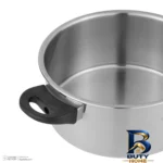 نمای بسته بندی سرویس پخت و پز 8 پارچه پارس استیل مدل سه لایه کد 08 برچسب و بسته بندی
