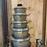 نمای جلو سرویس پخت و پز ۱۹ پارچه ماموت کد ۰۰۳ طراحی و جزئیات کلیدی