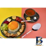 نمای جلو کفگیر و ملاقه طرح گرد سی اند اس طراحی و جزئیات کلیدی