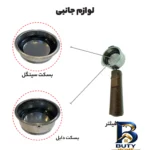 نمای جزئیات اسپرسو ساز نیمه صنعتی ۱.۶ لیتری مباشی مدل ME ECM۲۵۰۰، نیمه اتوماتیک با مصرف پودر قهوه، مناسب تهیه اسپرسو، کافه لا