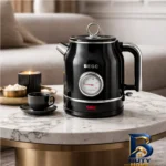 نمای جلو کتری برقی بگسی مدل درجه دار با گنجایش 2 لیتر طراحی و جزئیات کلیدی