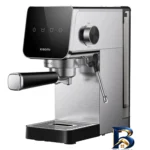 نمای جلو اسپرسو ساز شیائومی مدل semi automatic با ظرفیت 900 میلی لیتر طراحی و جزئیات کلیدی
