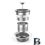 نمای جلو کتری برقی گاستروبک مدل 42440 با قابلیت تنظیم دما چیدمان صفحه و نشانگرها