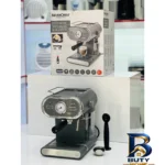 نمای جلو اسپرسو ساز سیلور کرست مدل ۱۱۰۰ با کیفیت عالی طراحی و جزئیات کلیدی