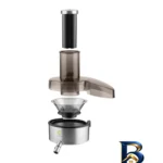 نمای جلو آب میوه گیری سنکور مدل SJE 5050SS با طراحی زیبا طراحی و جزئیات کلیدی
