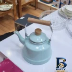 نمای جلو کتری لعابی با گنجایش 2.5 لیتر طراحی و جزئیات کلیدی