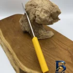 نمای جلو چاقو آشپزخانه مدل راسته بری پناهنده طراحی و جزئیات کلیدی