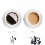 نمای جلو دمنوش ساز بیالتی مدل 4Cups با طراحی خاص طراحی و جزئیات کلیدی