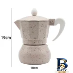 نمای جلو قهوه ساز تاشو مدل Brioni برای ۶ کاپ طراحی و جزئیات کلیدی
