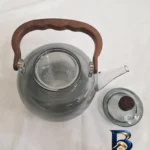 نمای جلو قوری شفاف با گنجایش 1300 میلی لیتر طراحی و جزئیات کلیدی
