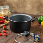 نمای جلو قابلمه تکنو آنتیک با روکش گرانیت طراحی و جزئیات کلیدی