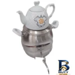 نمای جلو ست کتری و قوری مدل روگازی کد ۰۶ گنجایش ۶ لیتر گنجایش ۱ لیتر اصل طراحی و جزئیات کلیدی
