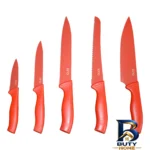 نمای جلو ست چاقو آشپزخانه ۵ پارچه کینو مدل KN - 110 طراحی و جزئیات کلیدی