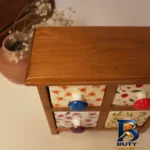 نمای جزئیات جاادویه ۴ پارچه مدل سرامیکی و چوبی کد 04-01 پرداخت و جزئیات مواد