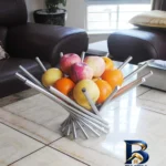 نمای جلو سبد میوه مدل مارپیچ کد A۰۰۱ اصل طراحی و جزئیات کلیدی