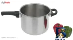 نمای کناری زودپز پارس استیل با ظرفیت و کف سه لایه پروفایل و ساختار